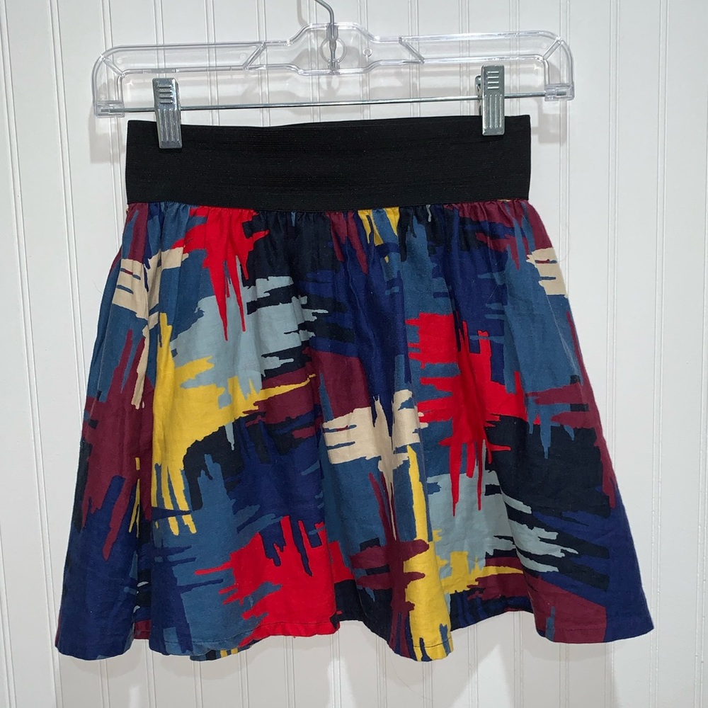 Colorful High Waisted Skirt